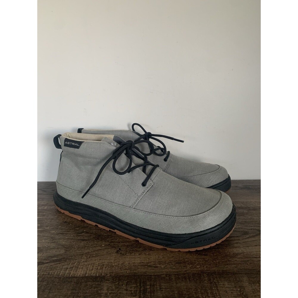 Astral Hemp Chukker Chukka Mens Size 13 Grey Sustainable Outdoor Mid Top Boots